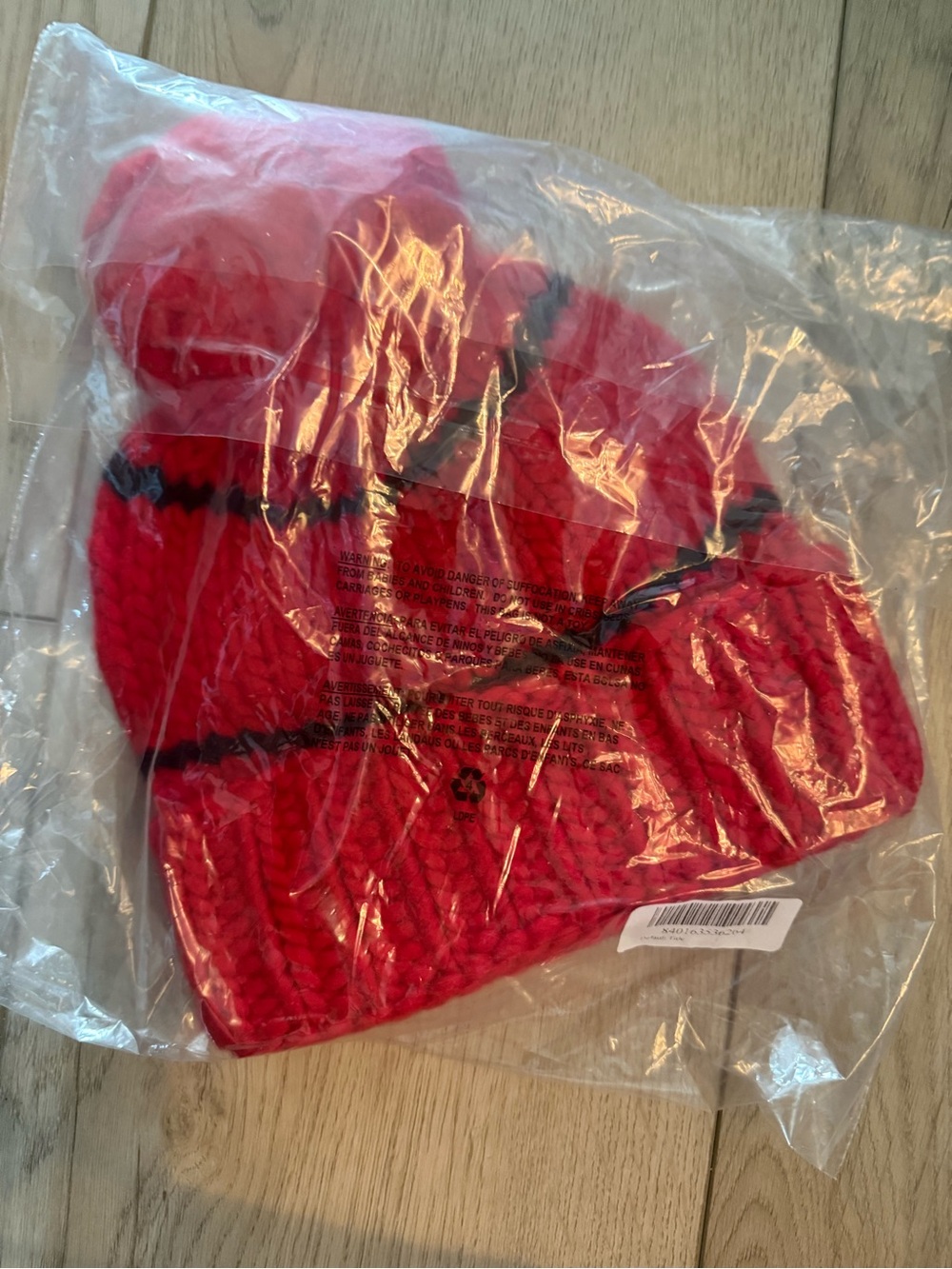 Lele Sadoughi, NWTs official NFL Kansas City Chiefs Red Knit Pom Beanie - Picture 4 of 6